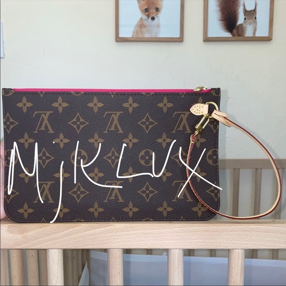 Brand New ✨RETIRED✨LOUIS VUITTON 💖Neverfull MM/GM Monogram/Pivoine Pochette💖
